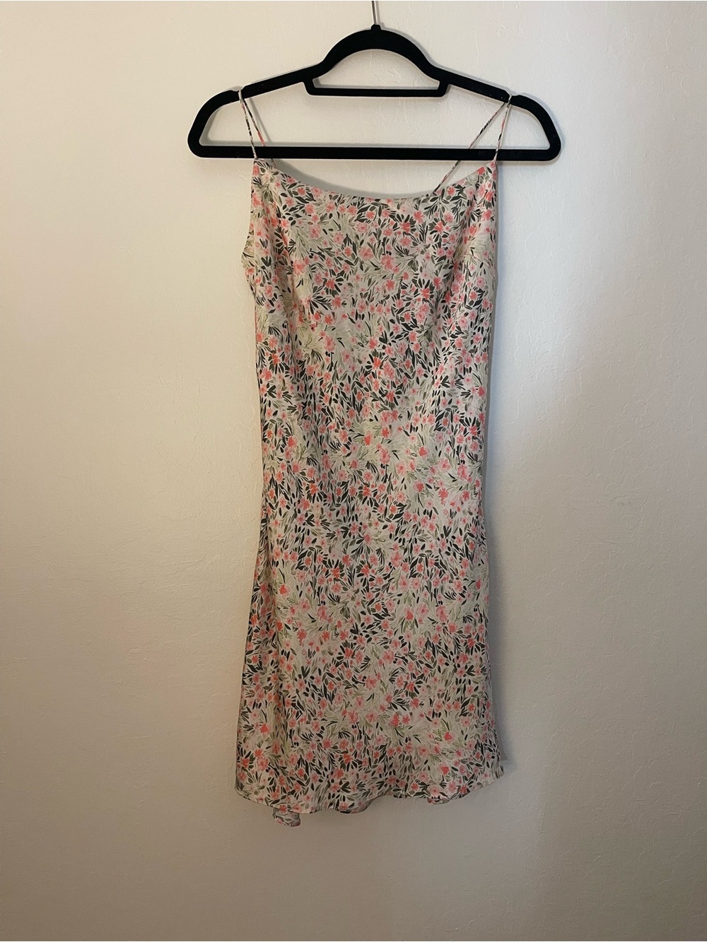 Anthropologie | The East Order Floral Slip Dress in Pink and Green